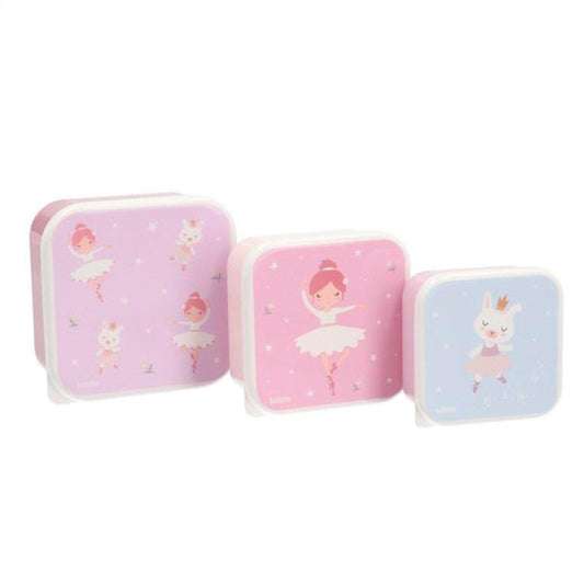 Set de 3 Cajas Almuerzo Ballet Tutete