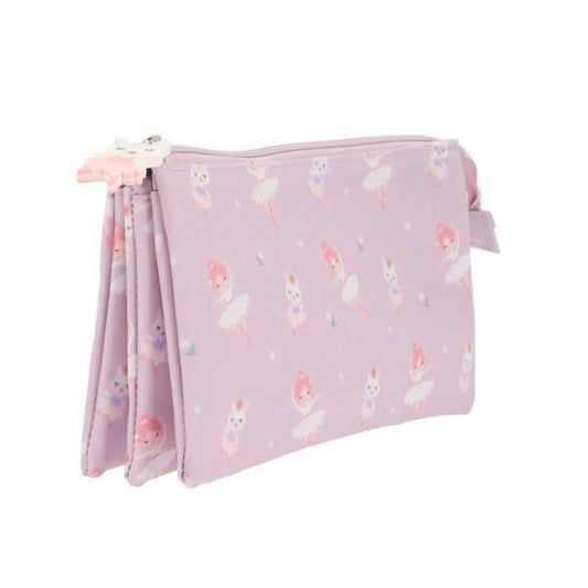 Estuche Escolar 3 Compartimentos Ballet - Tutete