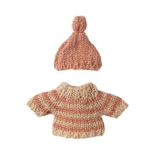 Jersey y Gorro de Punto Ratones Maileg Hermana Mayor