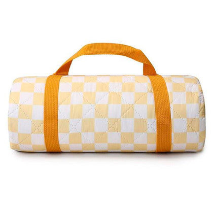 Manta Picnic Impermeable Monneka Stripes Yellow Chess