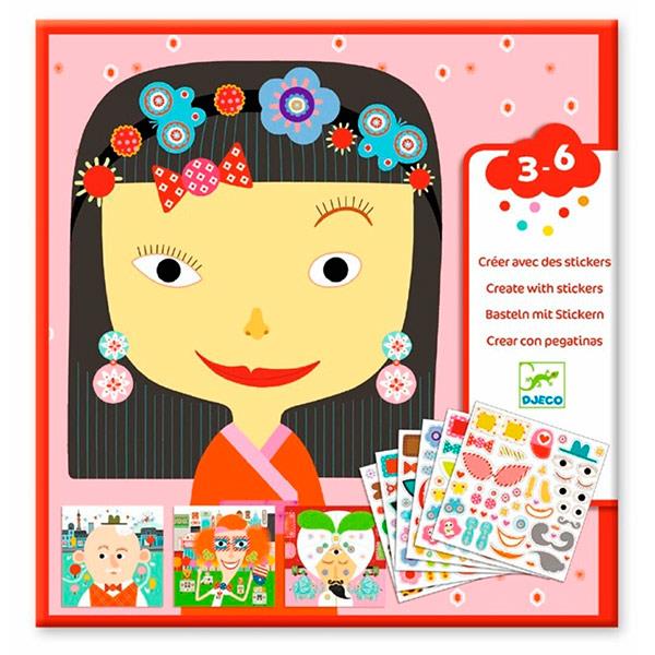 Crear con Pegatinas Todas Diferentes Djeco