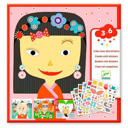 Crear con Pegatinas Todas Diferentes Djeco