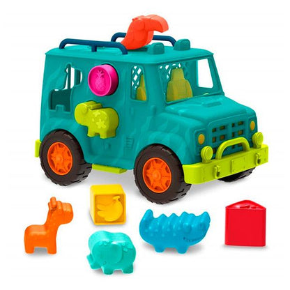 Rollin Jeep con Animales Encajables Btoys