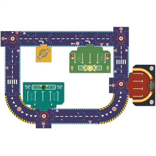 Crazy Motors Puzzle Gigante Circuito Ciudad