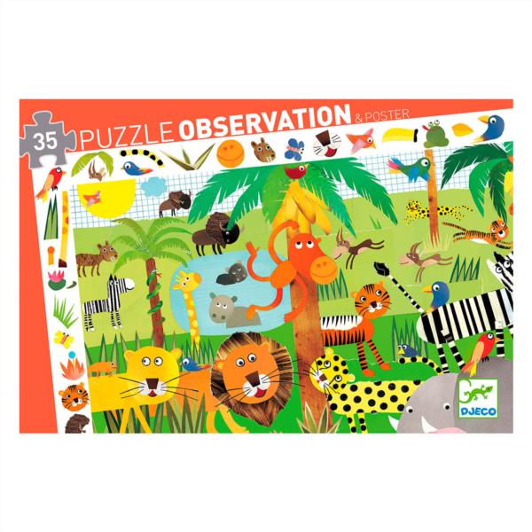 Puzzle Observación La Jungla 35 Piezas