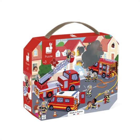Puzzle Bomberos 24 Piezas Janod