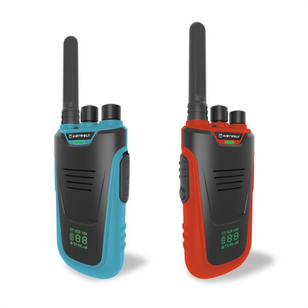 Walkie Talkies Kidywolf Azul Rojo - Cobertura hasta 6 km