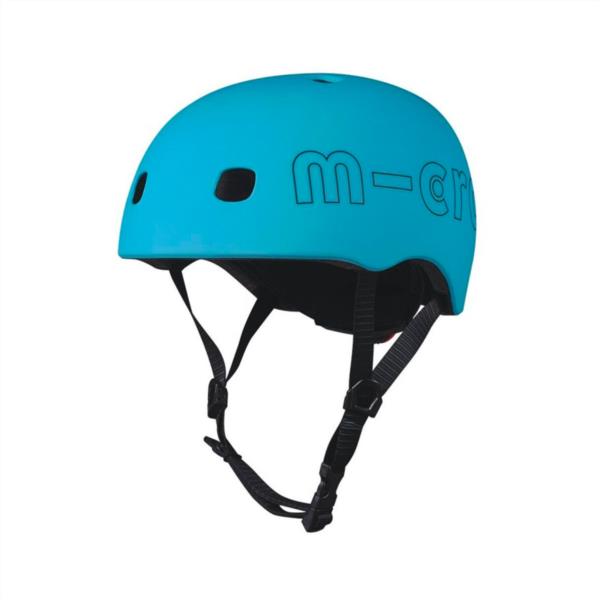 Micro Casco Azul Oceano Luz Led