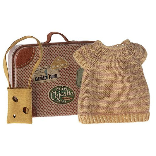 Bolsa y Vestido de Punto Ratón Hermana Mayor Maileg