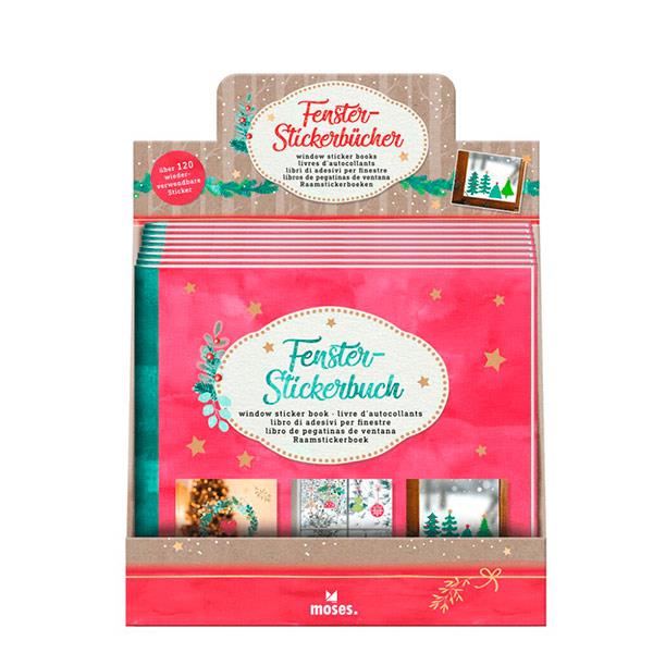 Libro de pegatinas de ventana Navidad