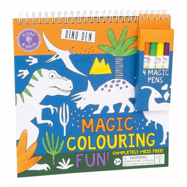 Cuaderno Colorear Mágico Dino Floss & Rock