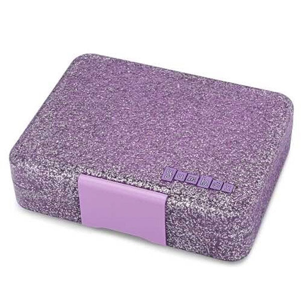 Yumbox Snack Glitter Morado 3 Compartimentos