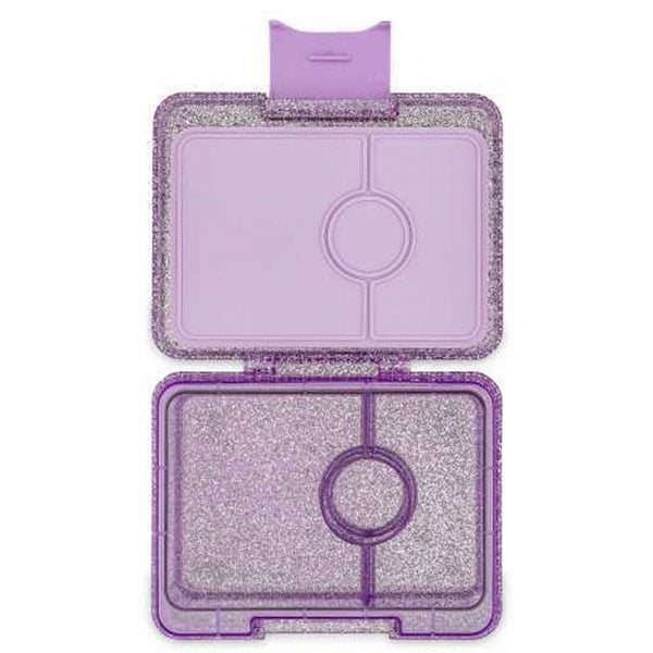 Yumbox Snack Glitter Morado 3 Compartimentos