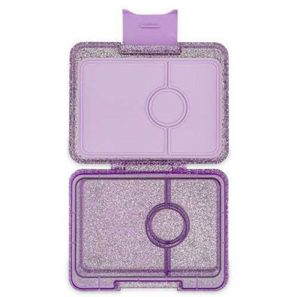 Yumbox Snack Glitter Morado 3 Compartimentos