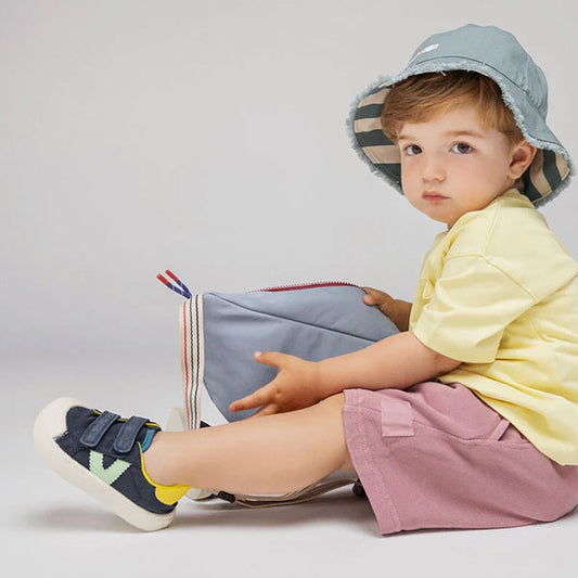 Zapatilla Victoria Oliver Barefoot Lona Multicolor Marino Respetuoso