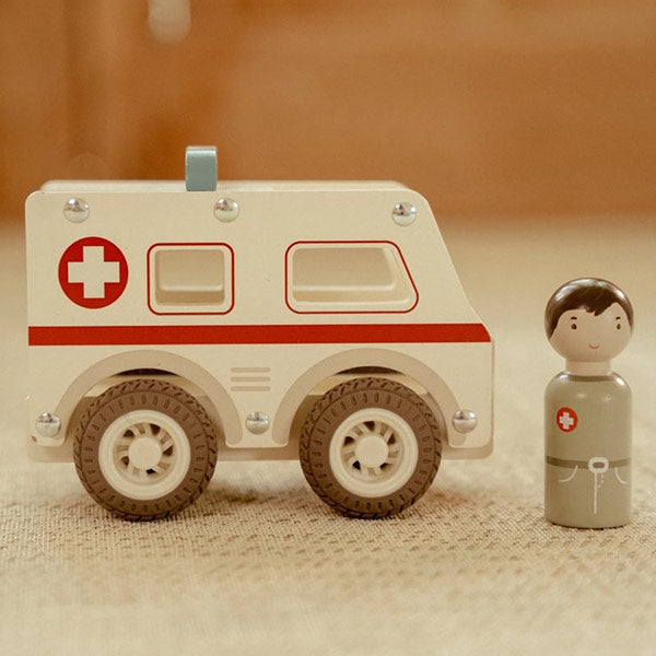 Ambulancia Little Dutch Madera