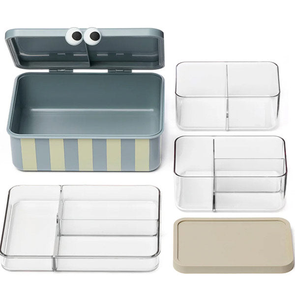 Caja Almuerzo 3 Bandejas Extraíbles Blue Noui Nou