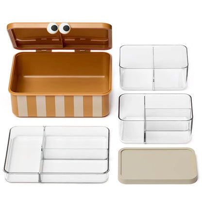 Caja Almuerzo 3 Bandejas Extraíbles Mustard Noui Nou