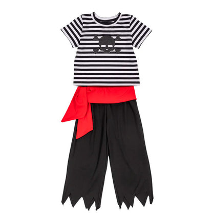 Disfraz Pirata Con Camiseta Pantalón Y Fajín Talla 3-4 Años Great Pretenders