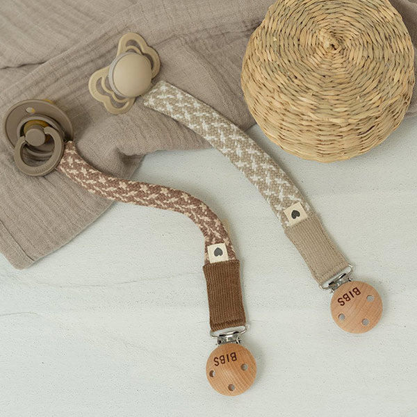 Chupetero BIBS Trenzado Dark Oat Vanilla
