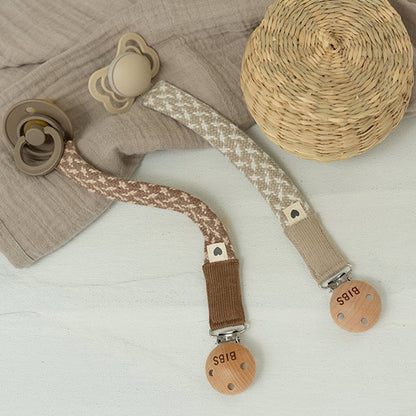 Chupetero BIBS Trenzado Dark Oat Vanilla
