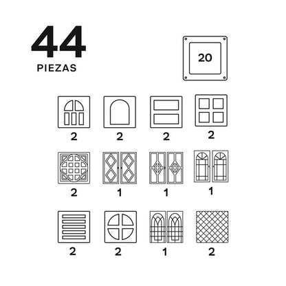 Braintoys Imanix Cool Windows 40 Piezas