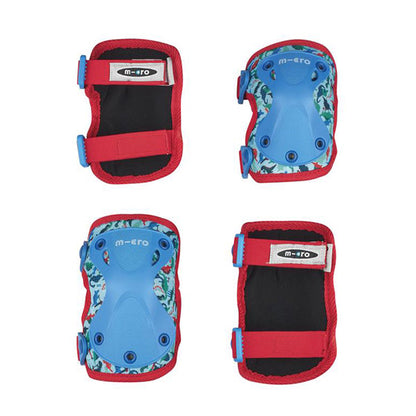 Pack Rodilleras y Coderas Patinetes Micro Dinosaurio Talla S