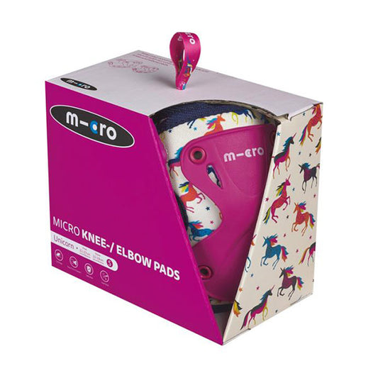 Pack Rodilleras y Coderas Patinetes Micro Unicornio Talla S