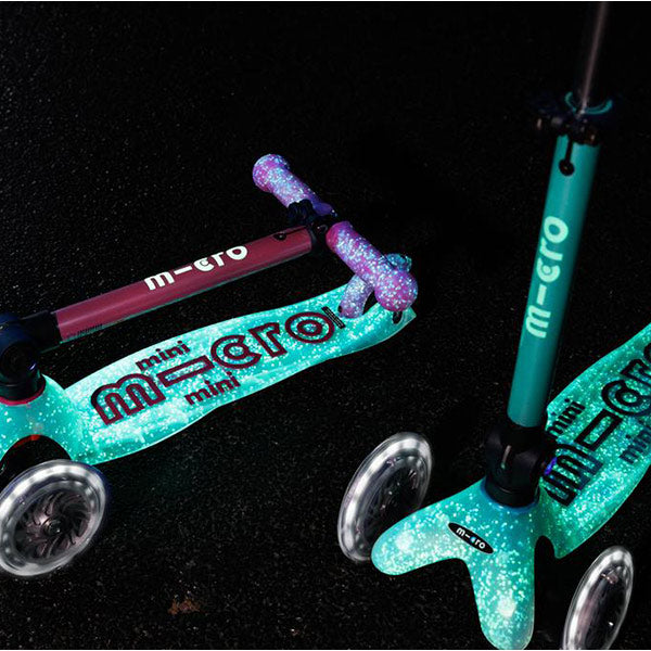 Patinete Micro Mini Deluxe Plegable Orion Led Azul