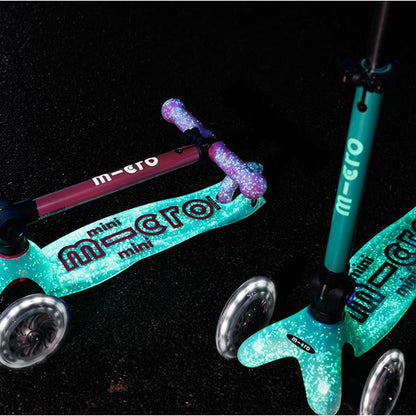 Patinete Micro Mini Deluxe Plegable Orion Led Azul
