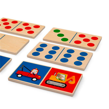 Domino Vehículos de Madera Popipop Moulin Roty