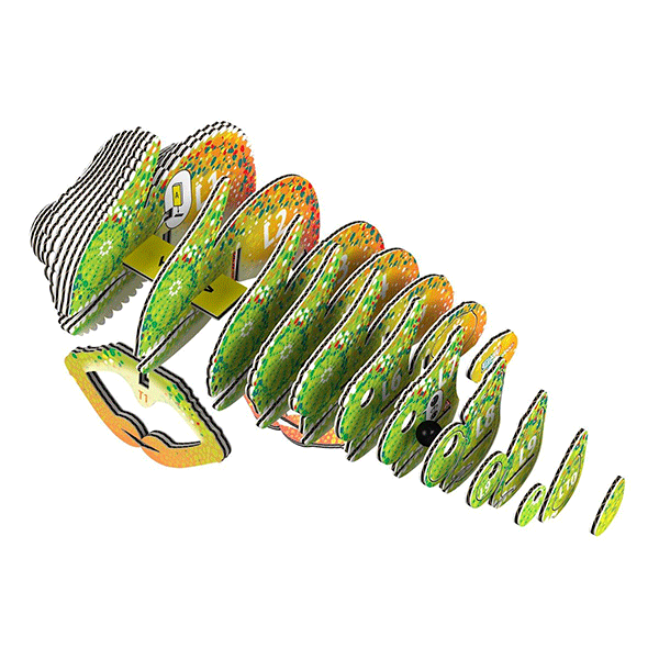 Puzzle 3D Camaleón Eugy Dodoland