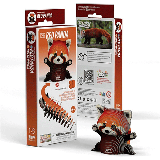 Puzzle 3D Panda Rojo Eugy Dodoland