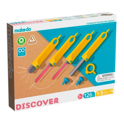 Discover Kit De 126 Piezas Makedo Crear Con Cartón