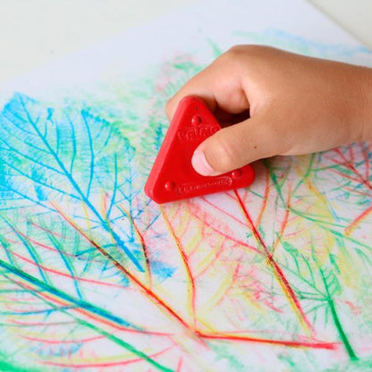 Maletín Ceras Triangulares - Incluye Color Plateado Y Dorado