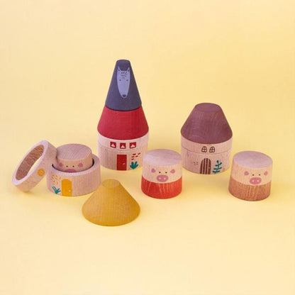 Mis Tres Cerditos Londji - Juego de Madera
