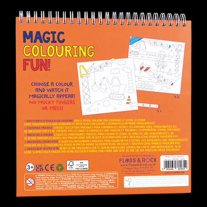Cuaderno Colorear Mágico Construcción Floss & Rock
