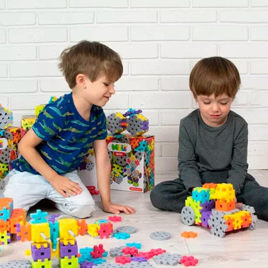 Bloques Meli Maxi Constructor Set 60 Piezas Palos Y Ruedas