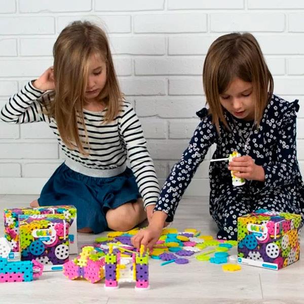 Bloques Meli Basic Constructor Set 60 Piezas Pastel Palos Y Ruedas