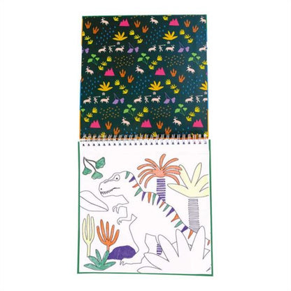 Cuaderno Colorear Mágico Dino Floss And Rock