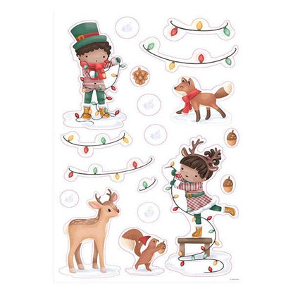 Pegatinas de Ventana Árbol de Navidad Little Dutch