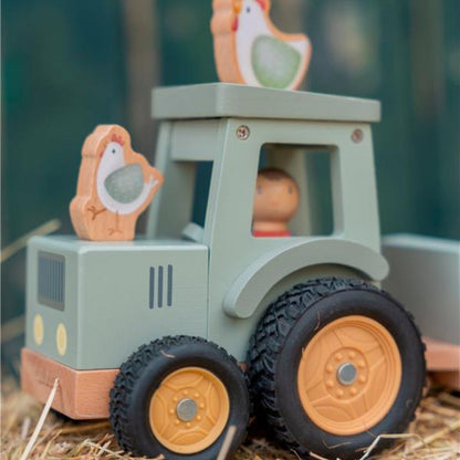 Tractor Con Trailer Little Farm Little Dutch