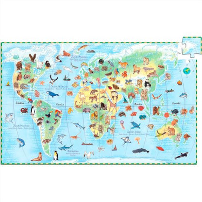 Puzzle Observación Animales Del Mundo