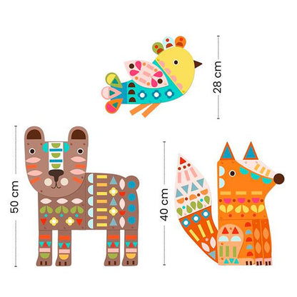 Crear con Papel 3 Animales Gigantes Djeco