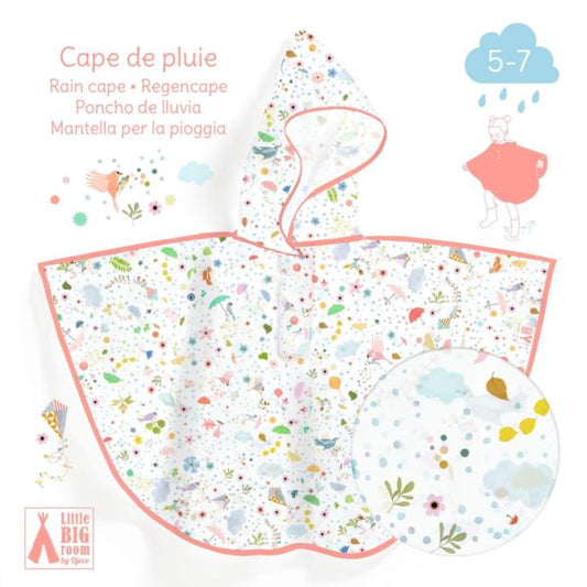 Poncho De Lluvia Ligereza Talla 5 A 7 Años 110-122 cm