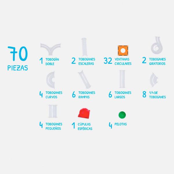 Braintoys Imanix Tobogan 70 Piezas