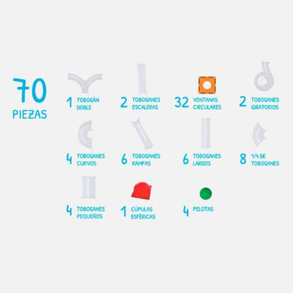 Braintoys Imanix Tobogan 70 Piezas