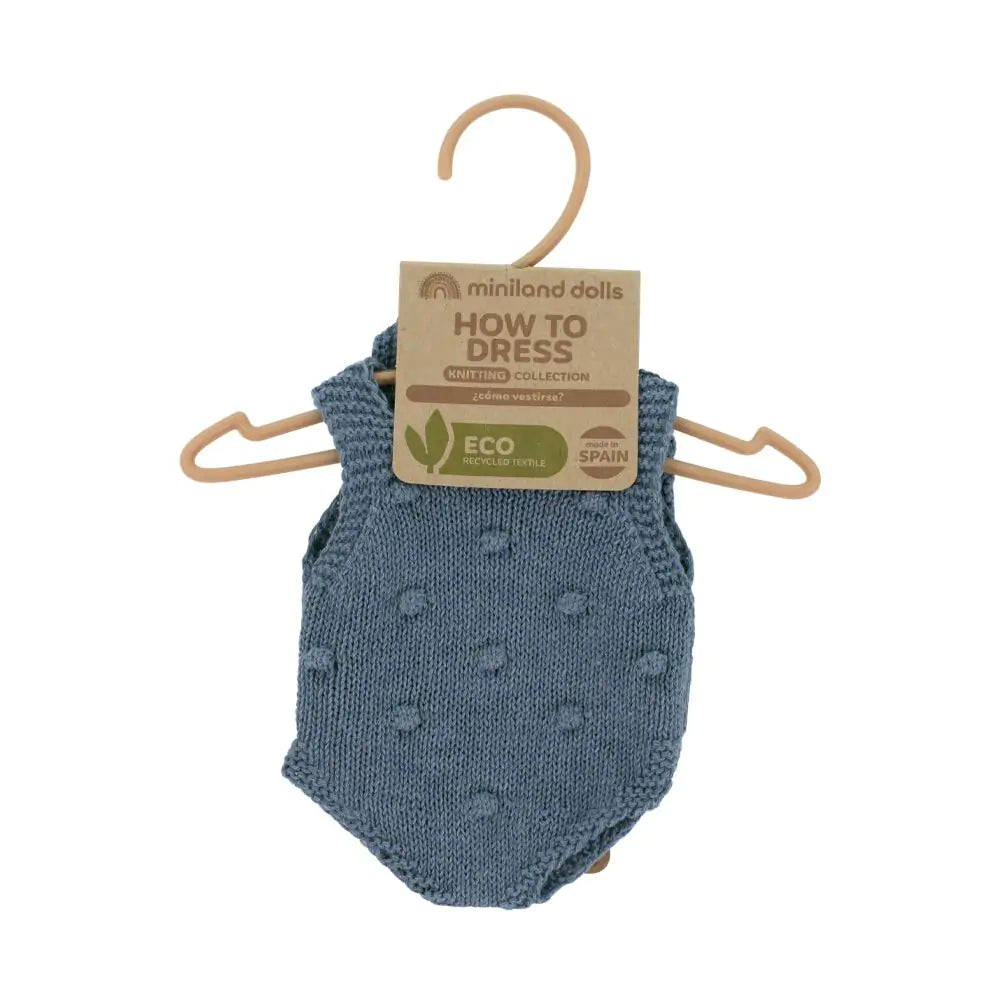 Conjunto De Punto Pelele Y Gorro Muñeco 32cm