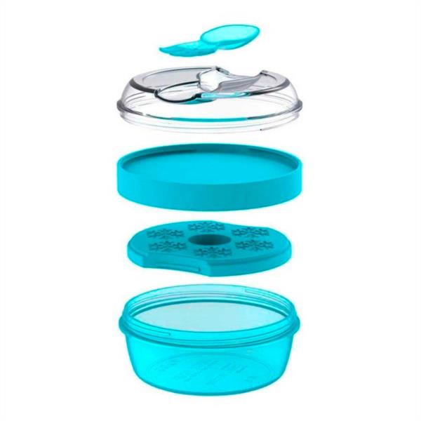 Caja Almuerzo con Tapa Refrigerante N'ice Cup Turquesa