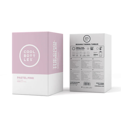 Vaso Termo Tumbler Pastel Pink Cool Bottles 350ml